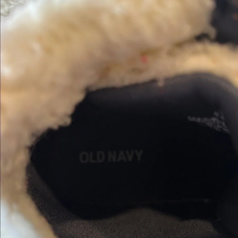 Old Navy Toddler Boy Canvas Sherpa-Trim High-Top Sneaker Boots